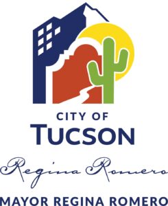 The official logo for the City of Tucson Mayor Regina Romero, showcasing unique symbols that reflect the city's culture and community spirit.